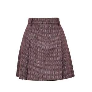 NEW MOLLY BRACKEN women's woven skirt in dark red